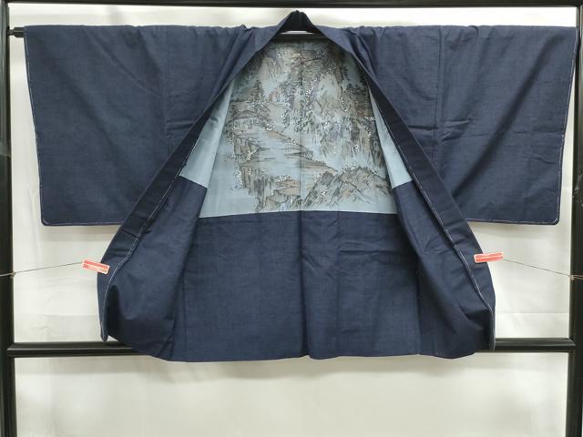 平和屋着物■男性 紬地 アンサンブル 霞間道 正絹 逸品 DABE0885qa