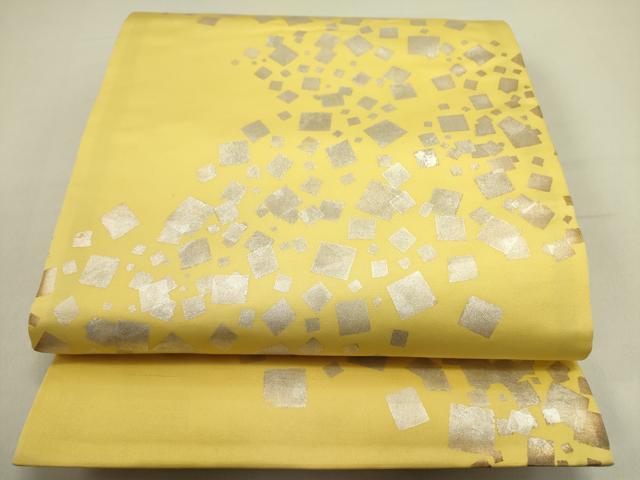 平和屋着物●両面 全通柄袋帯 箔散らし 金銀彩 正絹 逸品 DABE1218op