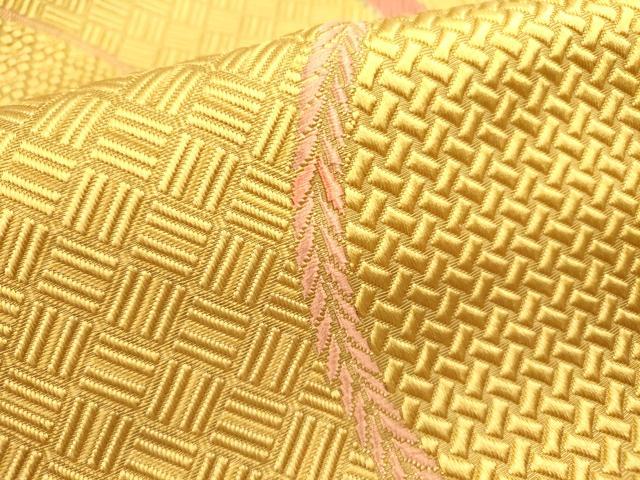 平和屋着物●本場筑前博多織 八寸名古屋帯 吉祥文 正絹 逸品 DABE1294op