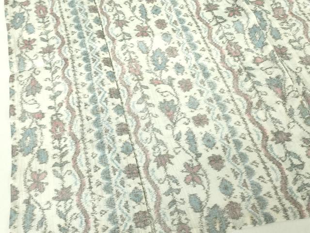 平和屋着物*夏物 本場小千谷ちぢみ 花間道 麻 逸品 DABE1394op