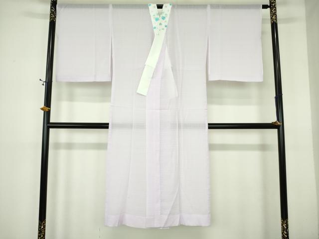 平和屋着物*夏物 長襦袢 変わり絽 淡紅藤色 半衿刺繍 さんび謹製 洗える着物 DABE1417op