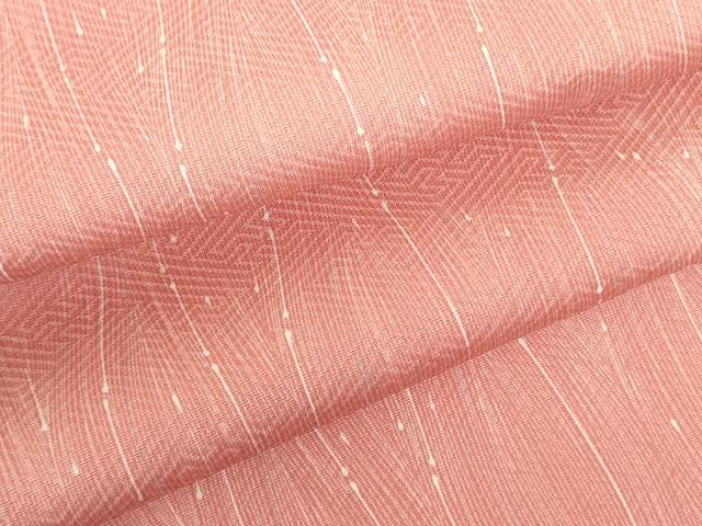 平和屋着物▽上質な小紋 単衣 立涌文 正絹 逸品 DABE1498op