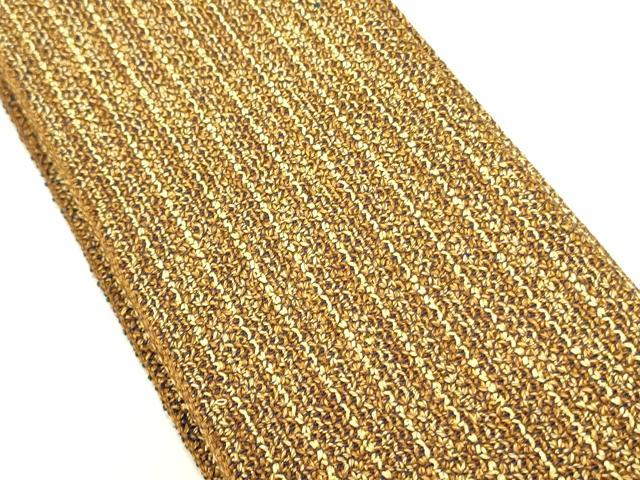 平和屋着物●男性 角帯 間道 金糸 正絹 逸品 DABE1702op