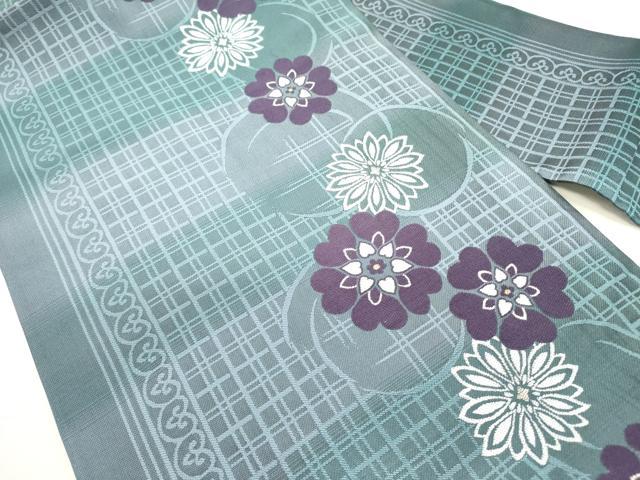 平和屋着物●九寸名古屋帯 舞花 金糸 正絹 逸品 DABE1708op