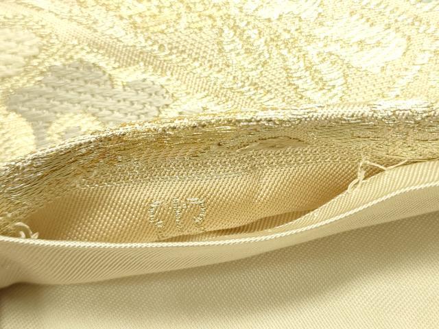 平和屋着物●西陣 川島織物 六通柄 本袋帯 唐織 花菱文 金糸 正絹 逸品 DABE1762op