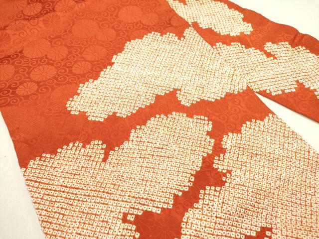 平和屋着物●九寸名古屋帯 総絞り 雲文 正絹 逸品 DABE1826op