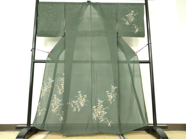 平和屋着物*夏物 訪問着 絽 草花 正絹 逸品 DABE1834op