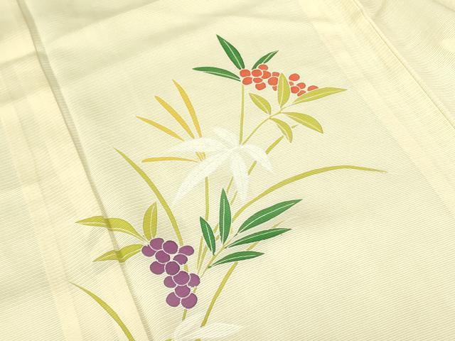 平和屋着物*夏物 訪問着 絽 南天文 正絹 逸品 未使用 DABE1845op