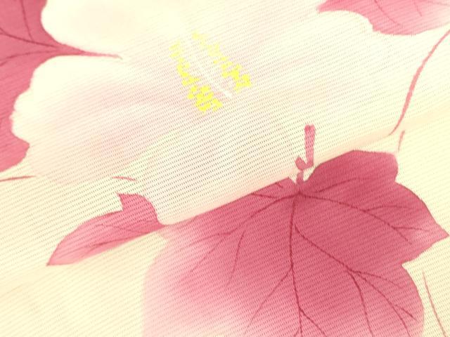平和屋着物*夏物 訪問着 絽 手描き 草花 正絹 逸品 DABE1847op
