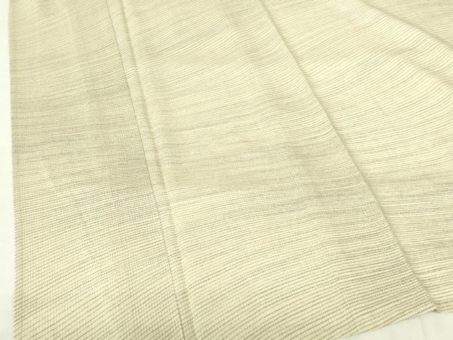平和屋着物*夏物 小紋 縦絽 横段文 正絹 逸品 DABE1852op