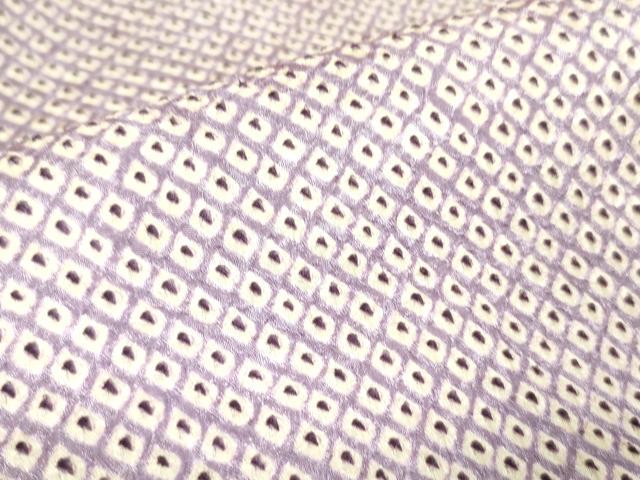 平和屋着物■大変加工の良い総絞り小紋 正絹 逸品 DABE1866op