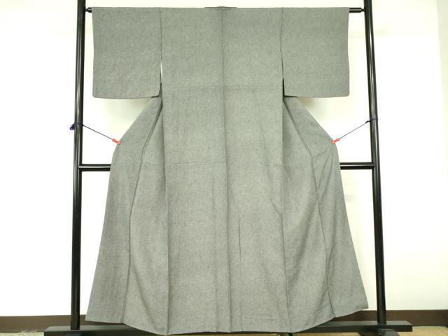 平和屋着物■江戸小紋 鮫小紋柄 黒地 正絹 逸品 DABE1964op
