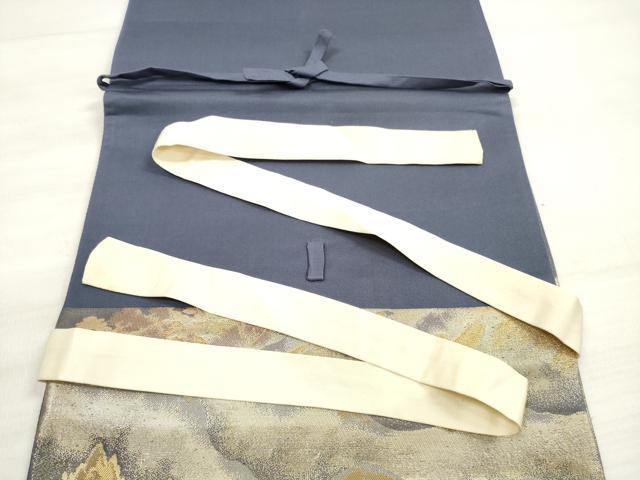 平和屋着物◎六通柄袋帯 ゆい夢 樹林文 金糸 正絹 逸品 DABE2068xg