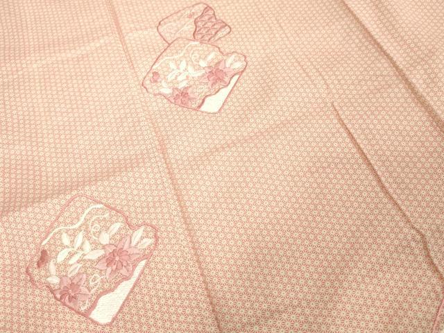 平和屋着物■訪問着 刺繍 草花文 洗える着物 DABE2761cd