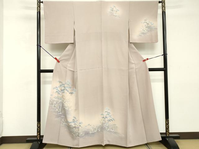 平和屋着物■訪問着 枝松文 暈し染め 金彩 正絹 逸品 DABE2764cd