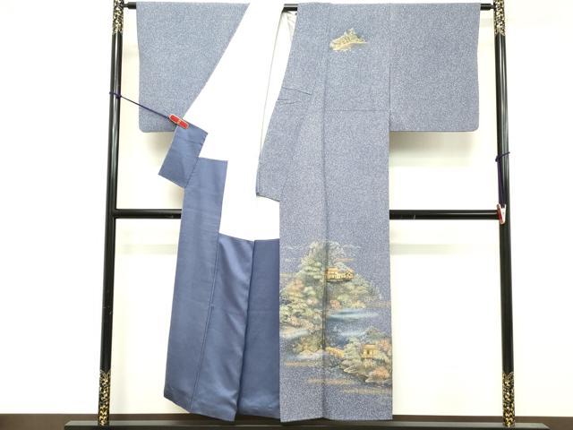 平和屋着物■訪問着 渡橋風景文 金銀彩 正絹 逸品 DABE2765cd