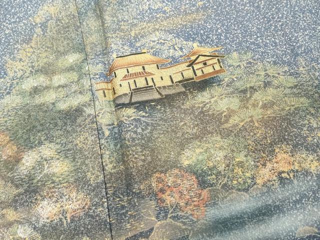 平和屋着物■訪問着 渡橋風景文 金銀彩 正絹 逸品 DABE2765cd