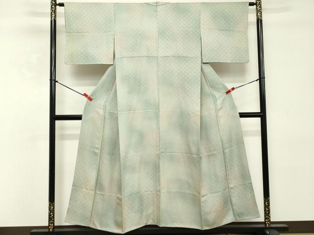 平和屋着物■上質な小紋 青海波地紋 暈し染め 正絹 逸品 DABE2792cd
