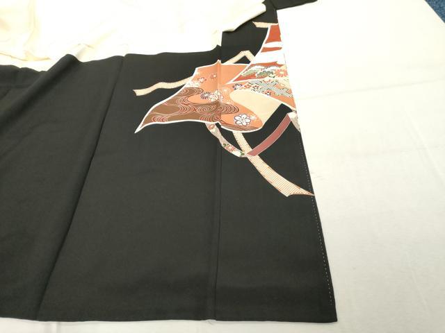 平和屋着物■豪華黒留袖 作家物 吉祥花文 金彩 正絹 逸品 DABE2808cd