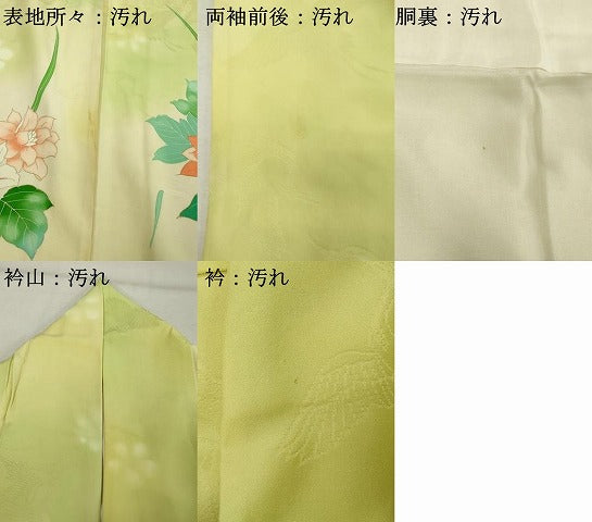 平和屋着物■訪問着 駒刺繍 草花文 暈し染め 金彩 正絹 逸品 DABE2816cd