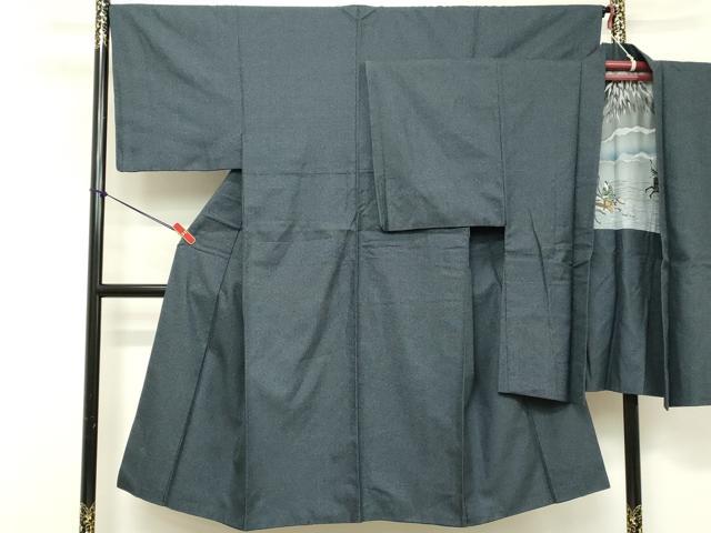 平和屋着物■男性 紬 アンサンブル 100亀甲 総詰め 正絹 逸品 DABE2842cd