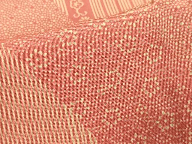 平和屋着物■長襦袢 無双仕立て 舞花文 正絹 逸品 DABE2846cd