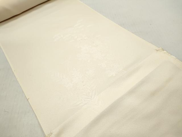 平和屋着物▼付下げ 反物 着尺 色付前 刺繍 草花文 暈し染め 逸品 未使用 DABE3260we