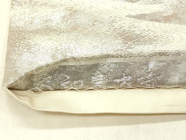 平和屋着物◎六通柄袋帯 大和東大寺 二重引箔 正絹 逸品 DABE3861qp