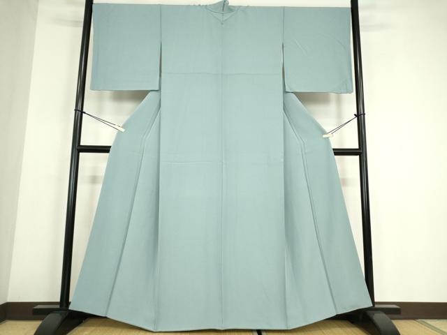 平和屋着物●上質な色無地 秘色色 正絹 逸品 DABE4048az