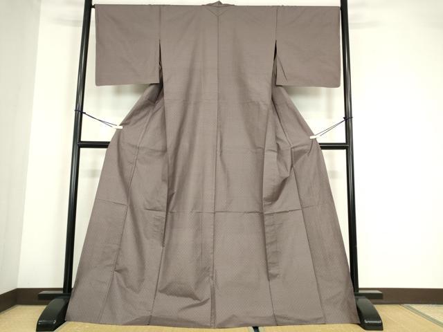 平和屋着物▽本場大島紬 7マルキ 単衣 蚊絣 正絹 逸品 未使用 DABE4212az