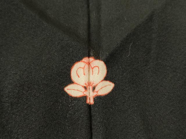 平和屋着物▽訪問着 単衣 駒刺繍 菊文 黒地 金彩 正絹 逸品 DABE4316az