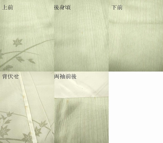 平和屋着物▽訪問着 無双 紗袷 紋紗×絽 草花文 正絹 逸品 未使用 DABE4320az