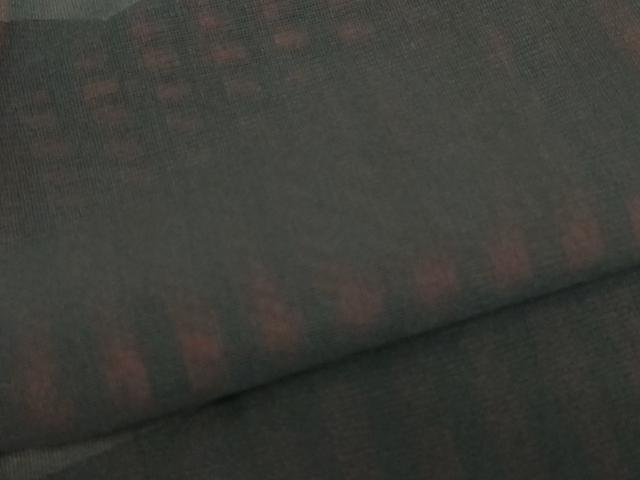 平和屋着物▽羽織 スリーシーズン 春夏秋 塵除け 紗 縞 黒地 正絹 逸品 DABE4436az