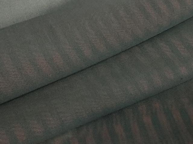 平和屋着物▽羽織 スリーシーズン 春夏秋 塵除け 紗 縞 黒地 正絹 逸品 DABE4436az