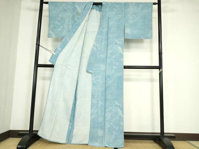 平和屋着物▽江戸小紋 単衣 寄せ小紋柄 正絹 逸品 DABE4445az