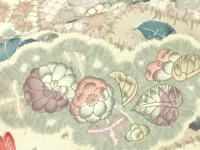 平和屋着物▽上質な小紋 単衣 辻が花 正絹 逸品 DABE4651az