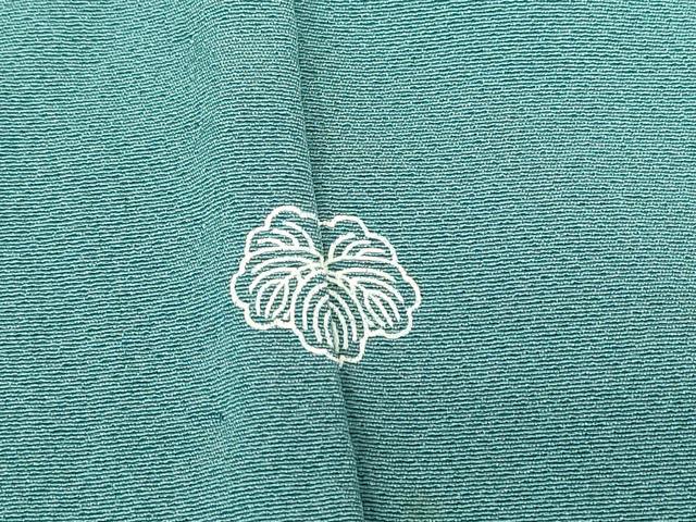 平和屋着物▽上質な小紋 単衣 友禅 菊唐草文 正絹 逸品 DABE4652az