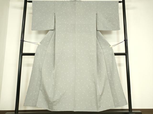 平和屋着物▽上質な小紋 単衣 ペイズリー柄 金彩 正絹 逸品 DABE4660az