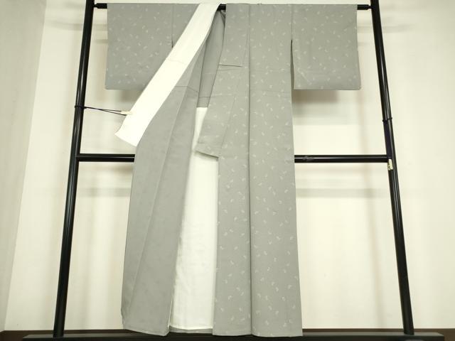 平和屋着物▽上質な小紋 単衣 ペイズリー柄 金彩 正絹 逸品 DABE4660az