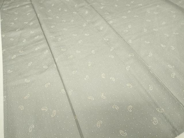 平和屋着物▽上質な小紋 単衣 ペイズリー柄 金彩 正絹 逸品 DABE4660az