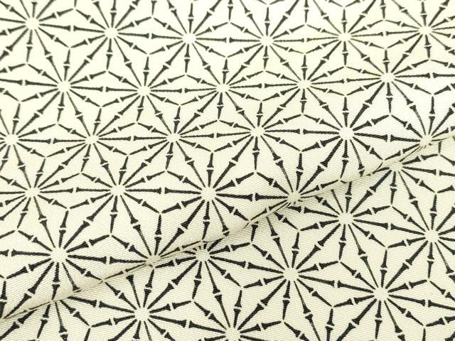 平和屋着物▽上質な小紋 単衣 麻の葉文 正絹 逸品 DABE4662az