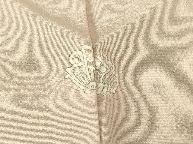 平和屋着物▽上質な色無地 単衣 灰桜色 正絹 逸品 DABE4665az