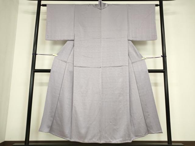 平和屋着物▽上質な色無地 単衣 紋意匠 浅紫色 正絹 逸品 DABE4667az