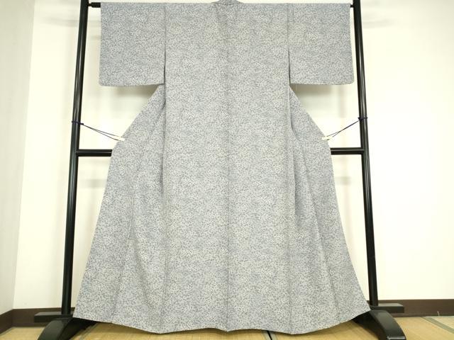平和屋着物▽上質な小紋 単衣 小花文 正絹 逸品 DABE4675az