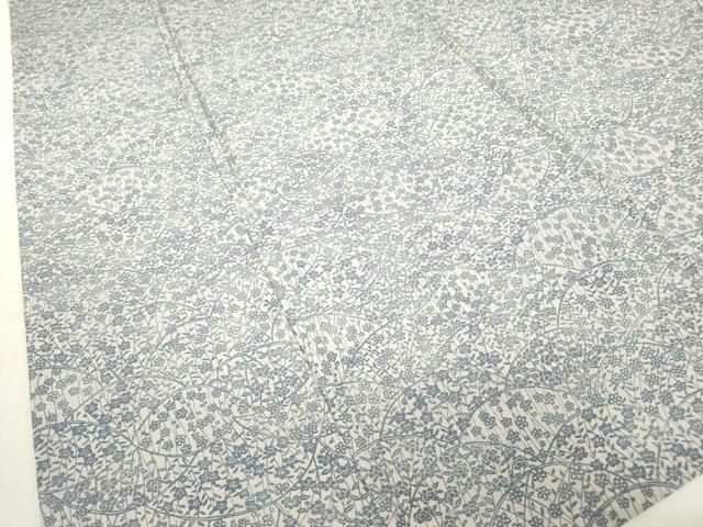 平和屋着物▽上質な小紋 単衣 小花文 正絹 逸品 DABE4675az
