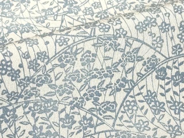 平和屋着物▽上質な小紋 単衣 小花文 正絹 逸品 DABE4675az