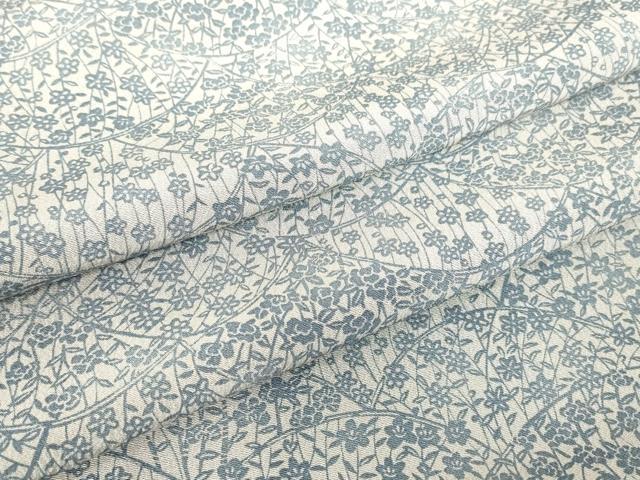 平和屋着物▽上質な小紋 単衣 小花文 正絹 逸品 DABE4675az