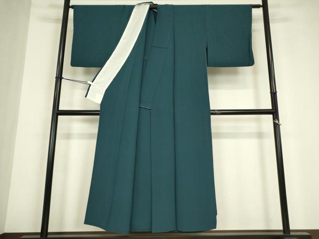 平和屋着物▽加賀の松染 梶山 伸監修 色無地 単衣 褐返色 正絹 逸品 DABE4689az
