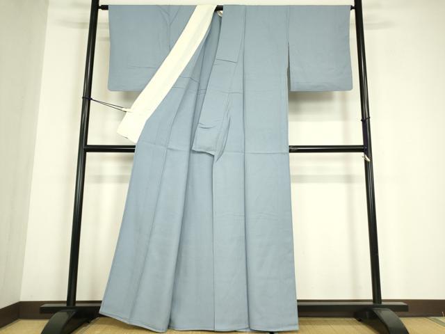 平和屋着物▽上質な色無地 単衣 淡藤色 正絹 逸品 DABE4691az