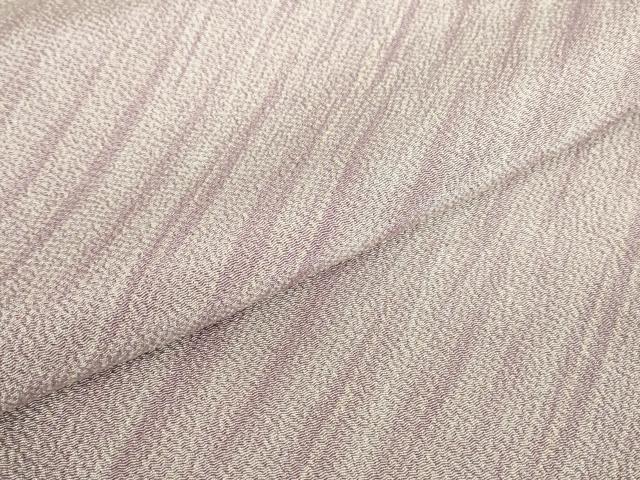 平和屋着物▽上質な小紋 単衣 作家物 斜線文 鬼しぼ縮緬 正絹 逸品 DABE4696az